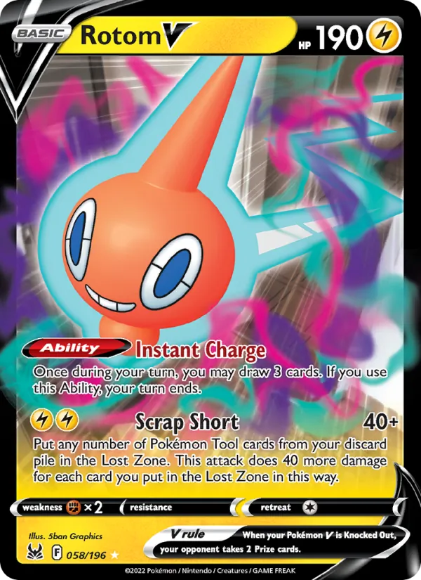 058 Rotom V – Lost Origin
