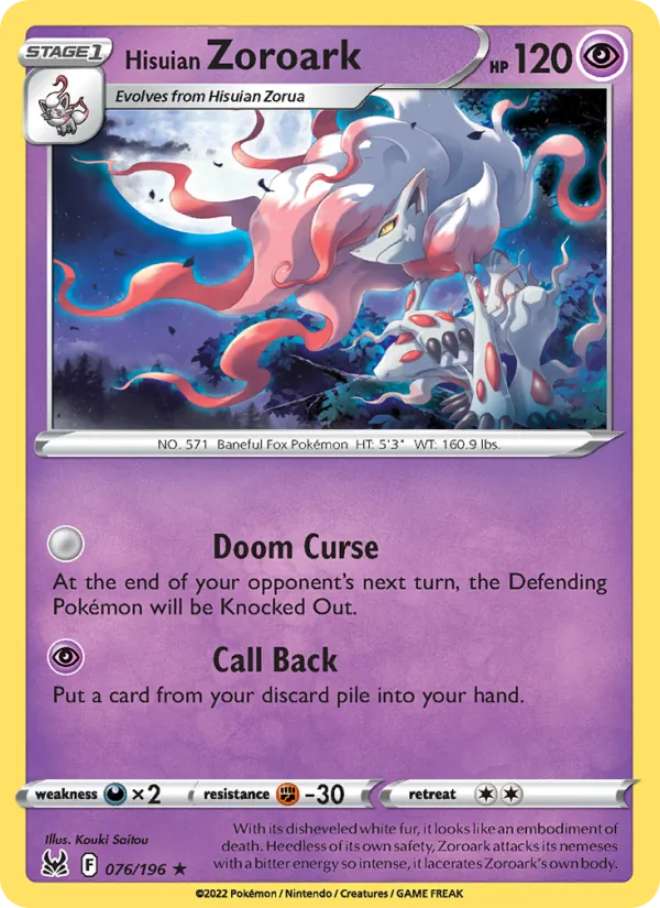 076 Hisuian Zoroark – Lost Origin