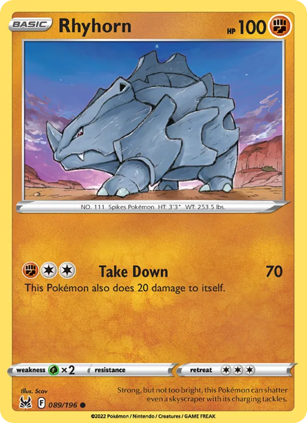089 Rhyhorn – Lost Origin