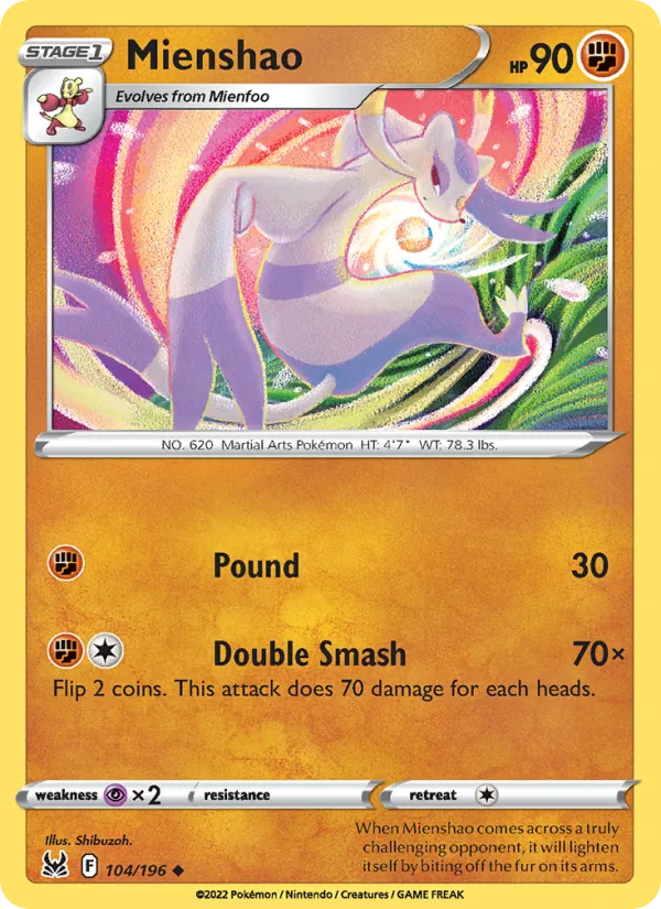104 Mienshao – Lost Origin