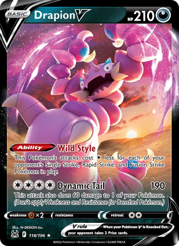 118 Drapion V – Lost Origin