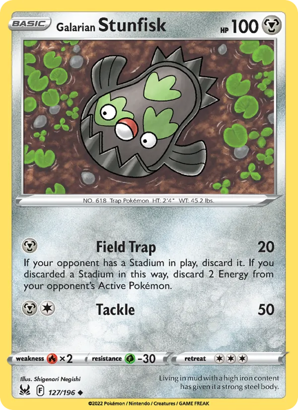 127 Galarian Stunfisk – Lost Origin