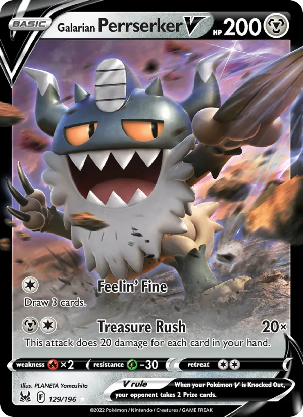 129 Galarian Perrserker V – Lost Origin
