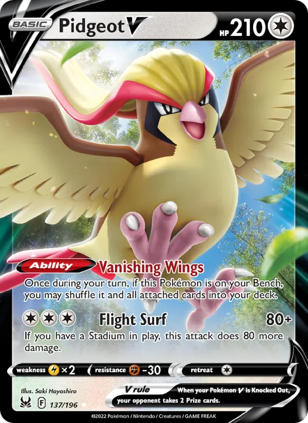 137 Pidgeot V – Lost Origin