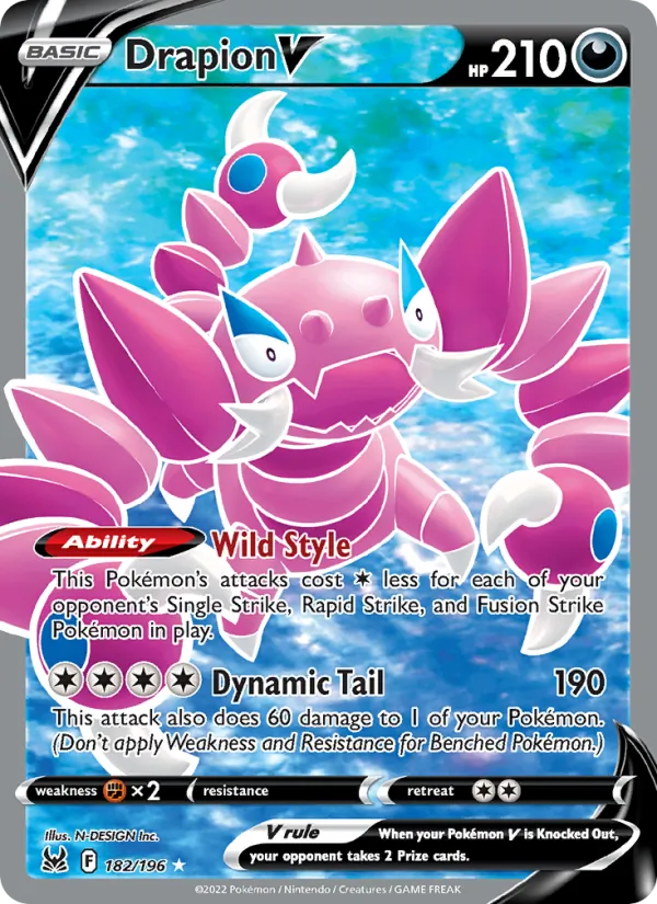 182 Drapion V – Lost Origin