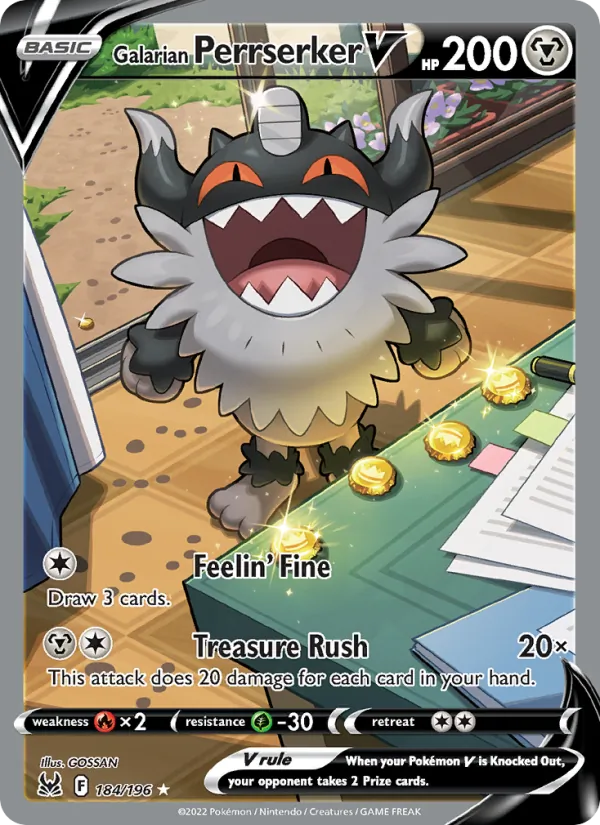 184 Galarian Perrserker V – Lost Origin
