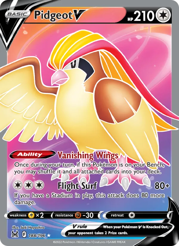188 Pidgeot V – Lost Origin