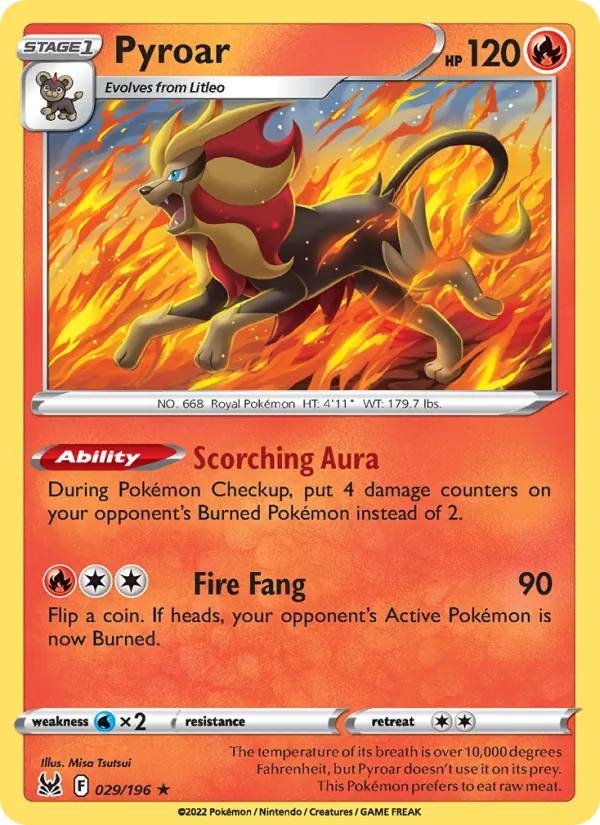 029-RH Pyroar – Lost Origin