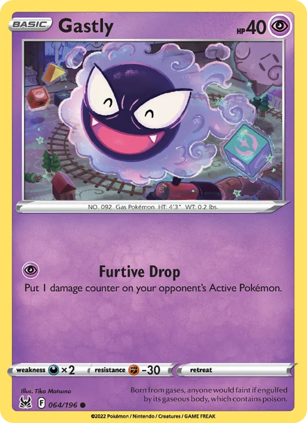 064-RH Gastly – Lost Origin