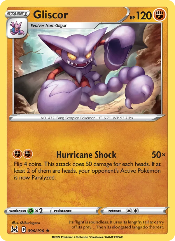 096-RH Gliscor – Lost Origin