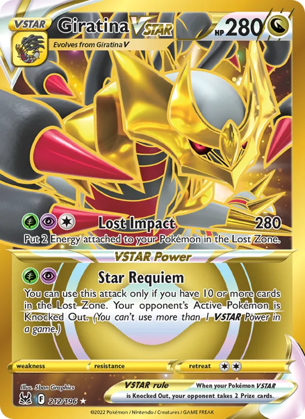 212 Giratina VSTAR – Lost Origin