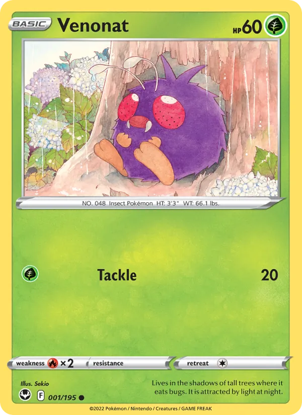 001 Venonat – Silver Tempest