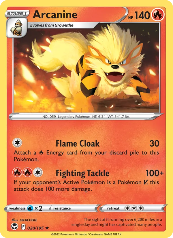 020 Arcanine – Silver Tempest