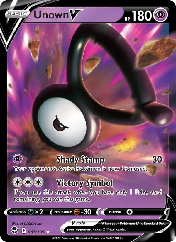 065 Unown V – Silver Tempest