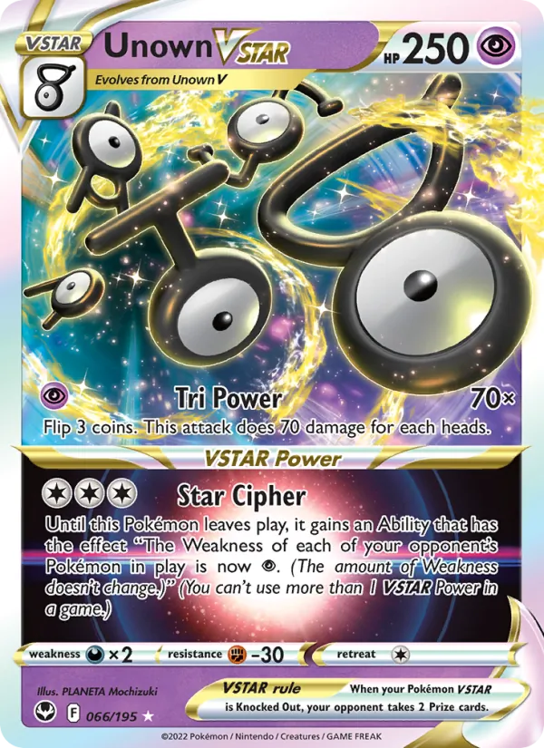 066 Unown VSTAR – Silver Tempest