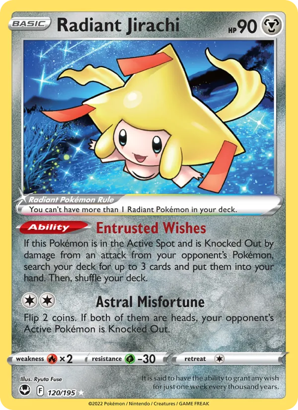 120 Radiant Jirachi – Silver Tempest