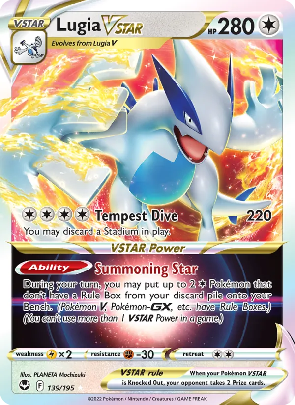 139 Lugia VSTAR – Silver Tempest