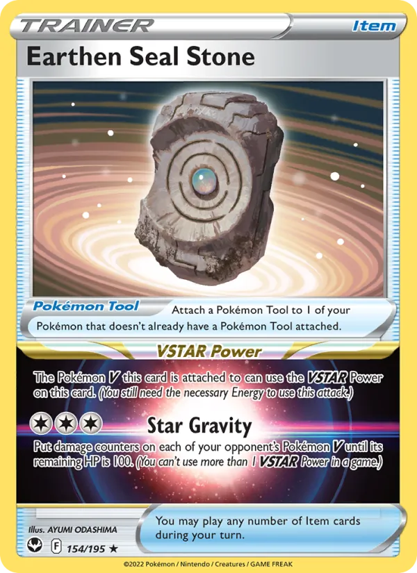 154 Earthen Seal Stone – Silver Tempest