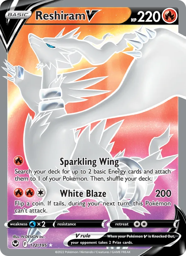 172 Reshiram V – Silver Tempest