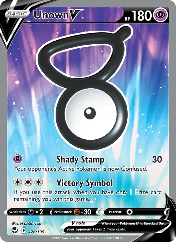 176 Unown V – Silver Tempest