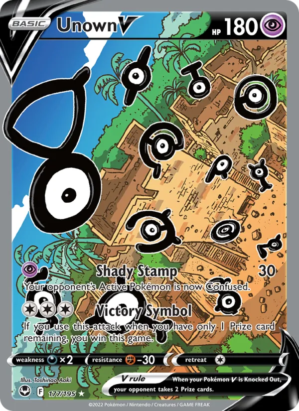 177 Unown V – Silver Tempest