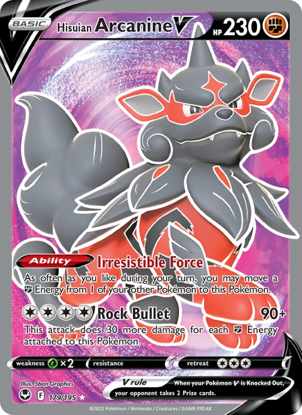 179 Hisuian Arcanine V – Silver Tempest