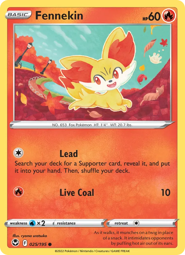 025-RH Fennekin – Silver Tempest