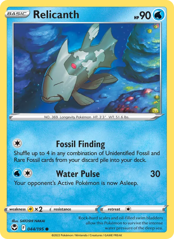044-RH Relicanth – Silver Tempest
