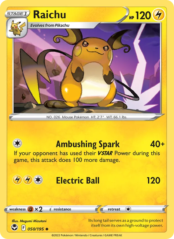 050-RH Raichu – Silver Tempest