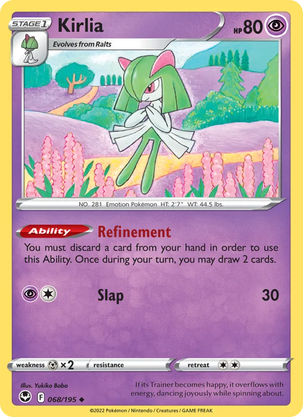 068-RH Kirlia – Silver Tempest