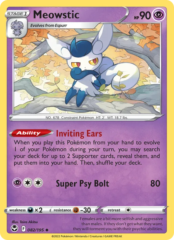 082-RH Meowstic – Silver Tempest