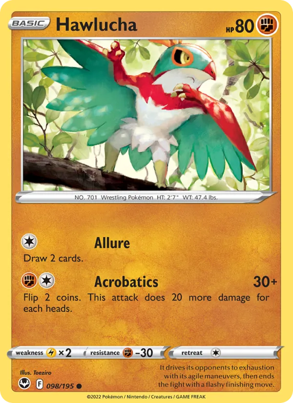 098-RH Hawlucha – Silver Tempest