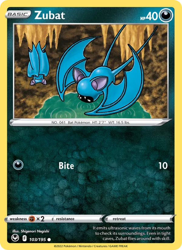 103-RH Zubat – Silver Tempest