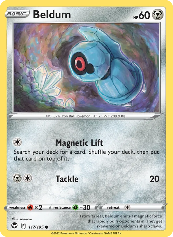 117-RH Beldum – Silver Tempest