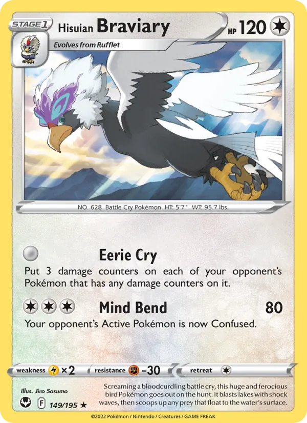 149-RH Hisuian Braviary – Silver Tempest