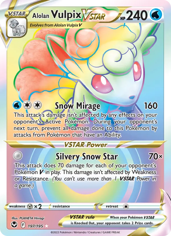 197 Alolan Vulpix VSTAR – Silver Tempest
