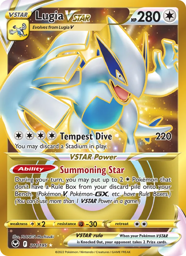 211 Lugia VSTAR – Silver Tempest