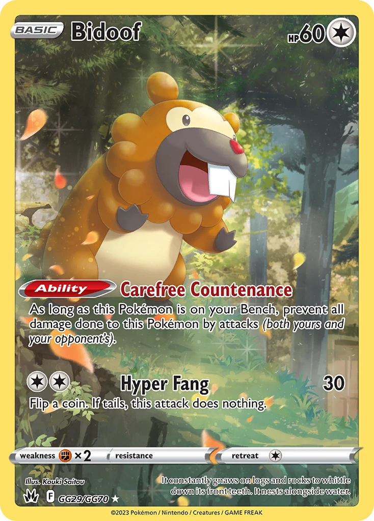 GG29 Bidoof – Crown Zenith