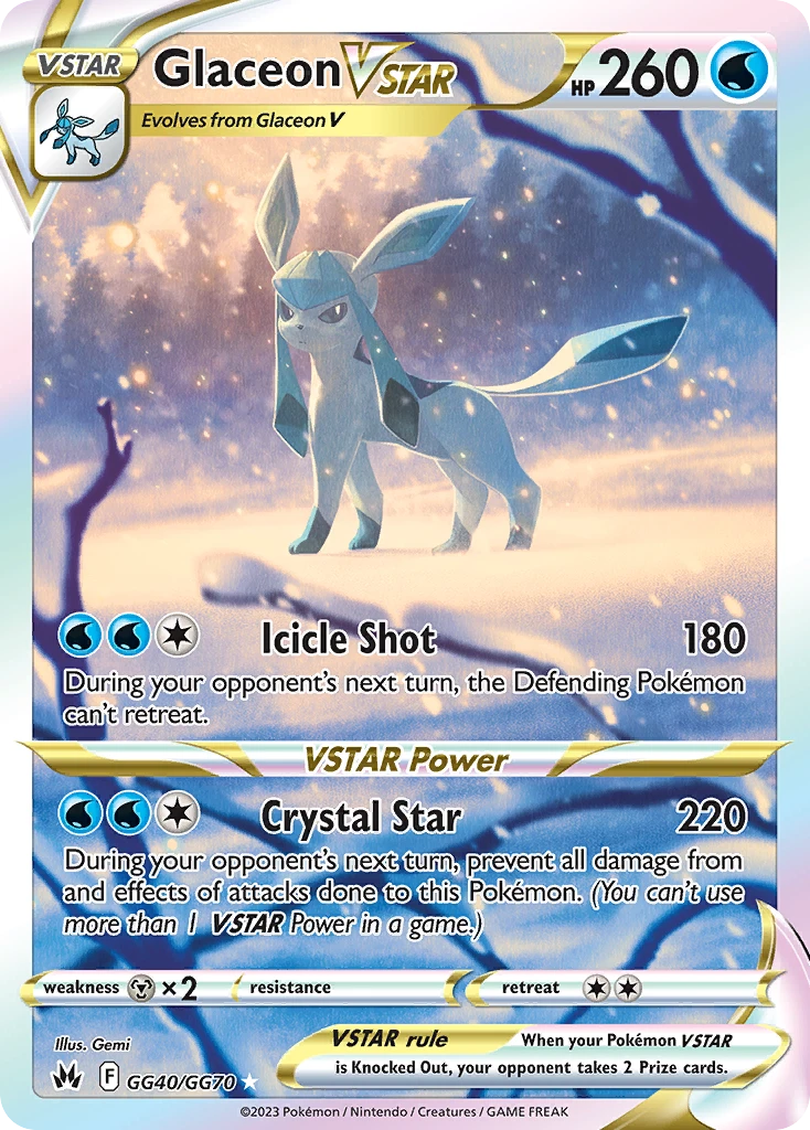 GG40 Glaceon VSTAR – Crown Zenith