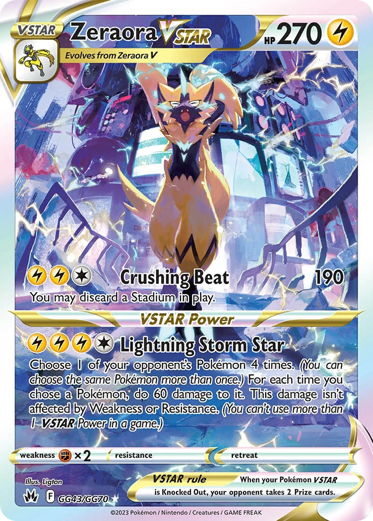 GG43 Zeraora VSTAR – Crown Zenith