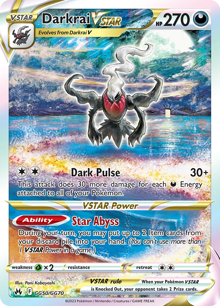 GG50 Darkrai VSTAR – Crown Zenith