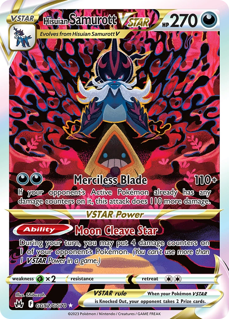 GG52 Hisuian Samurott VSTAR – Crown Zenith