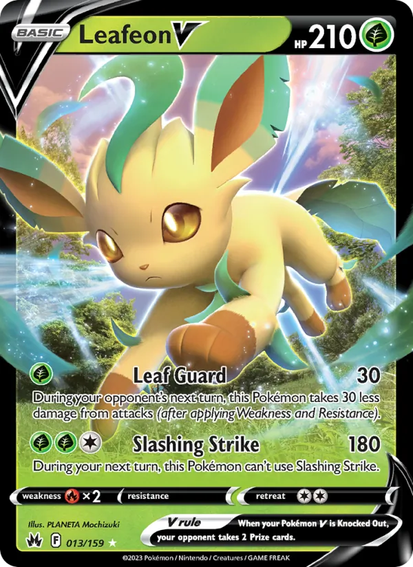 013 Leafeon V – Crown Zenith
