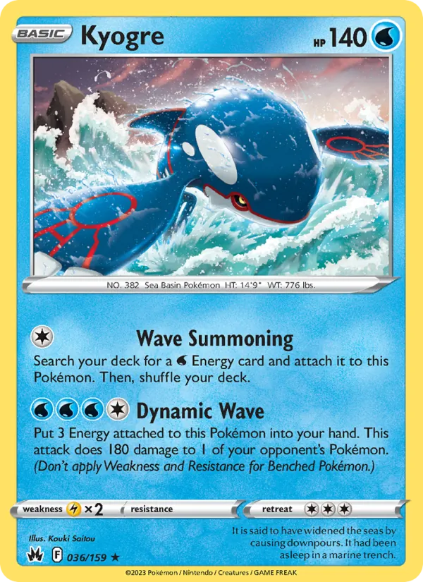 036 Kyogre – Crown Zenith