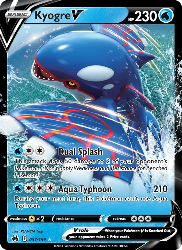 037 Kyogre V – Crown Zenith