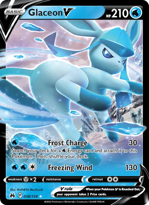 038 Glaceon V – Crown Zenith