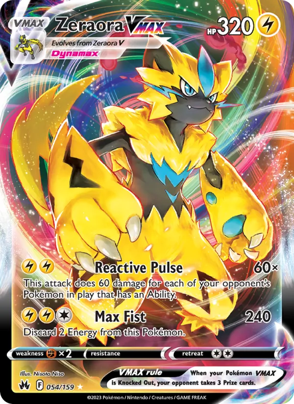054 Zeraora VMAX – Crown Zenith