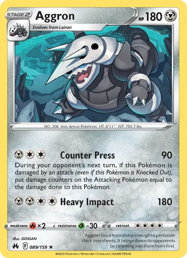 089 Aggron – Crown Zenith