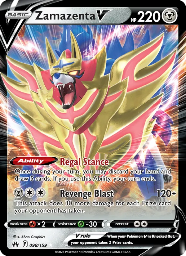 098 Zamazenta V – Crown Zenith