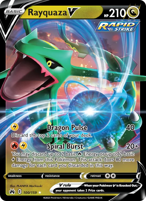 100 Rayquaza V – Crown Zenith